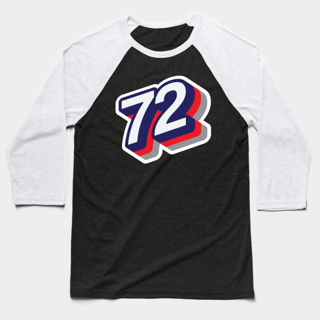 72 Baseball T-Shirt by MplusC